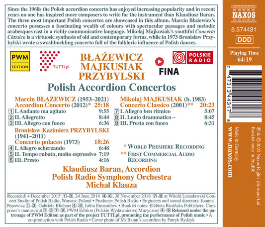 Blazewicz, Majkusiak & Przybylski: Polish Accordion Concerto