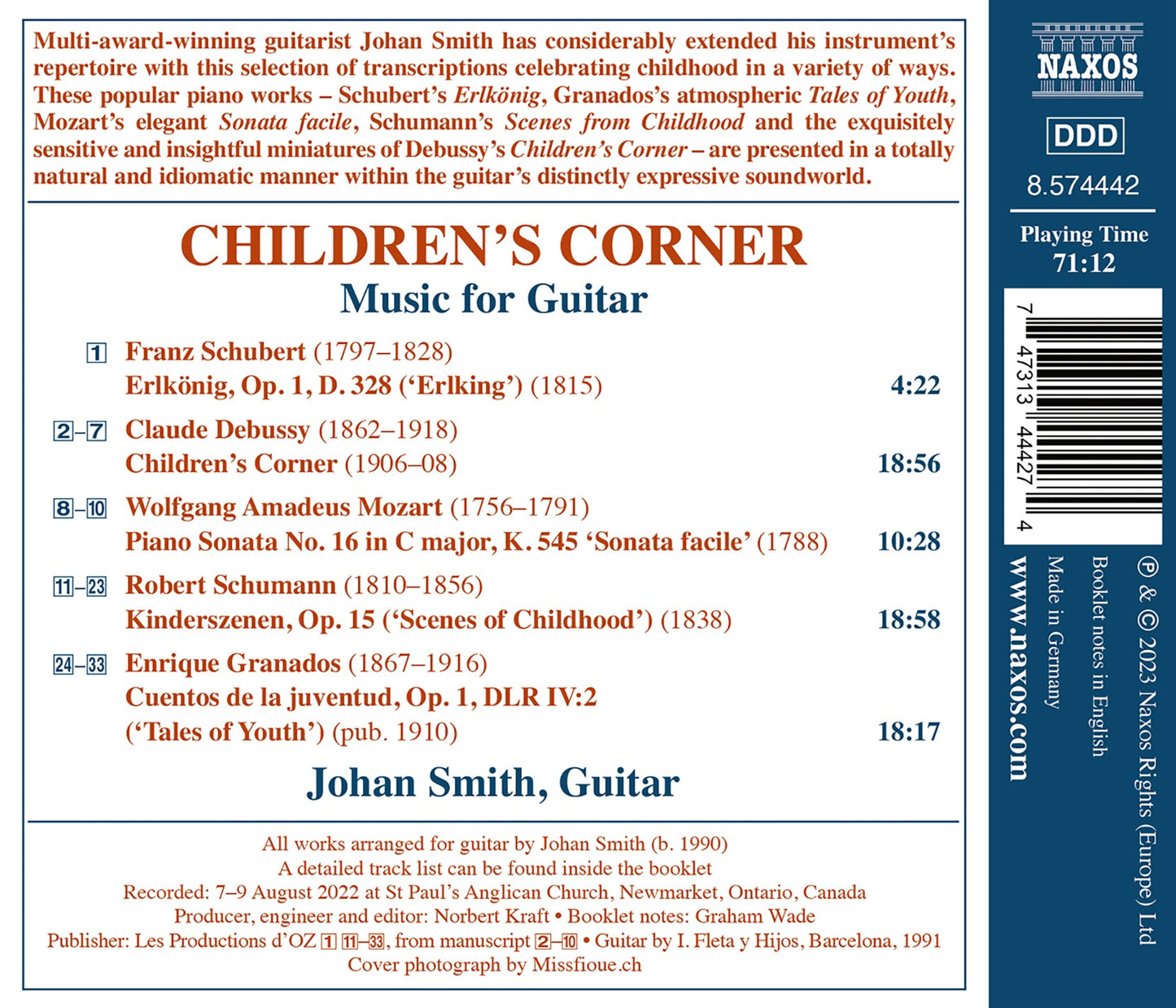 Debussy, Granados, Mozart, Schubert & Schumann: Children's C