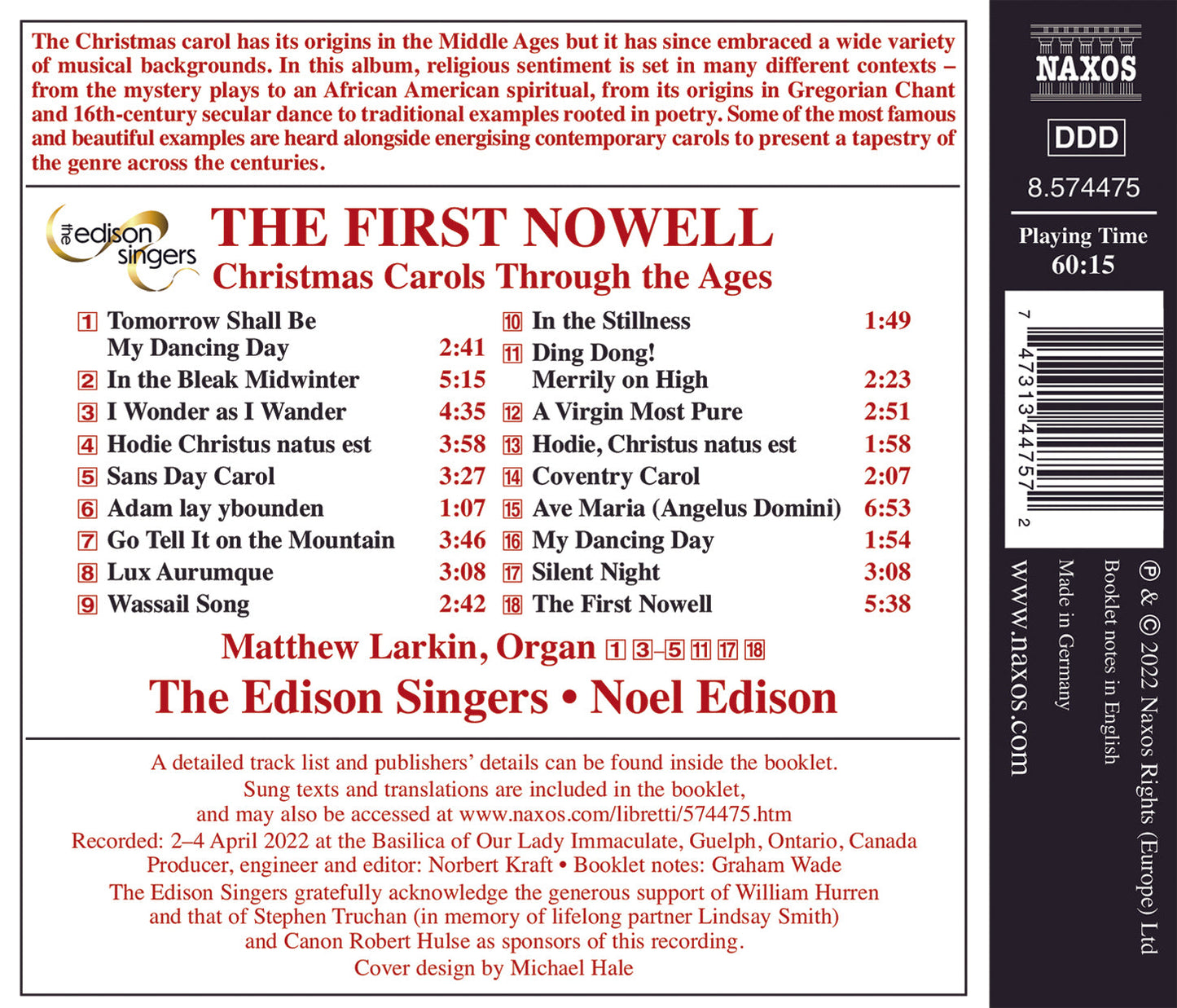 The First Nowell - Christmas Carols Through The Ages