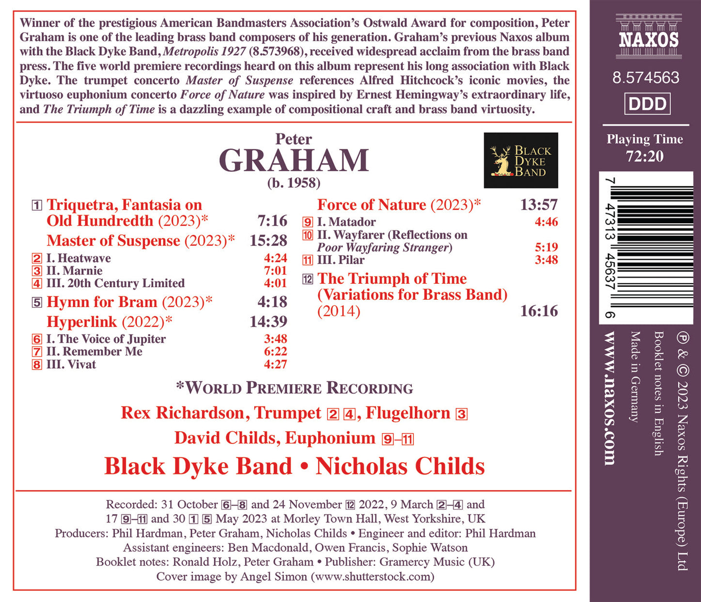 Graham: Triquetra, Fantasia on Old Hundreth; Master of Suspe