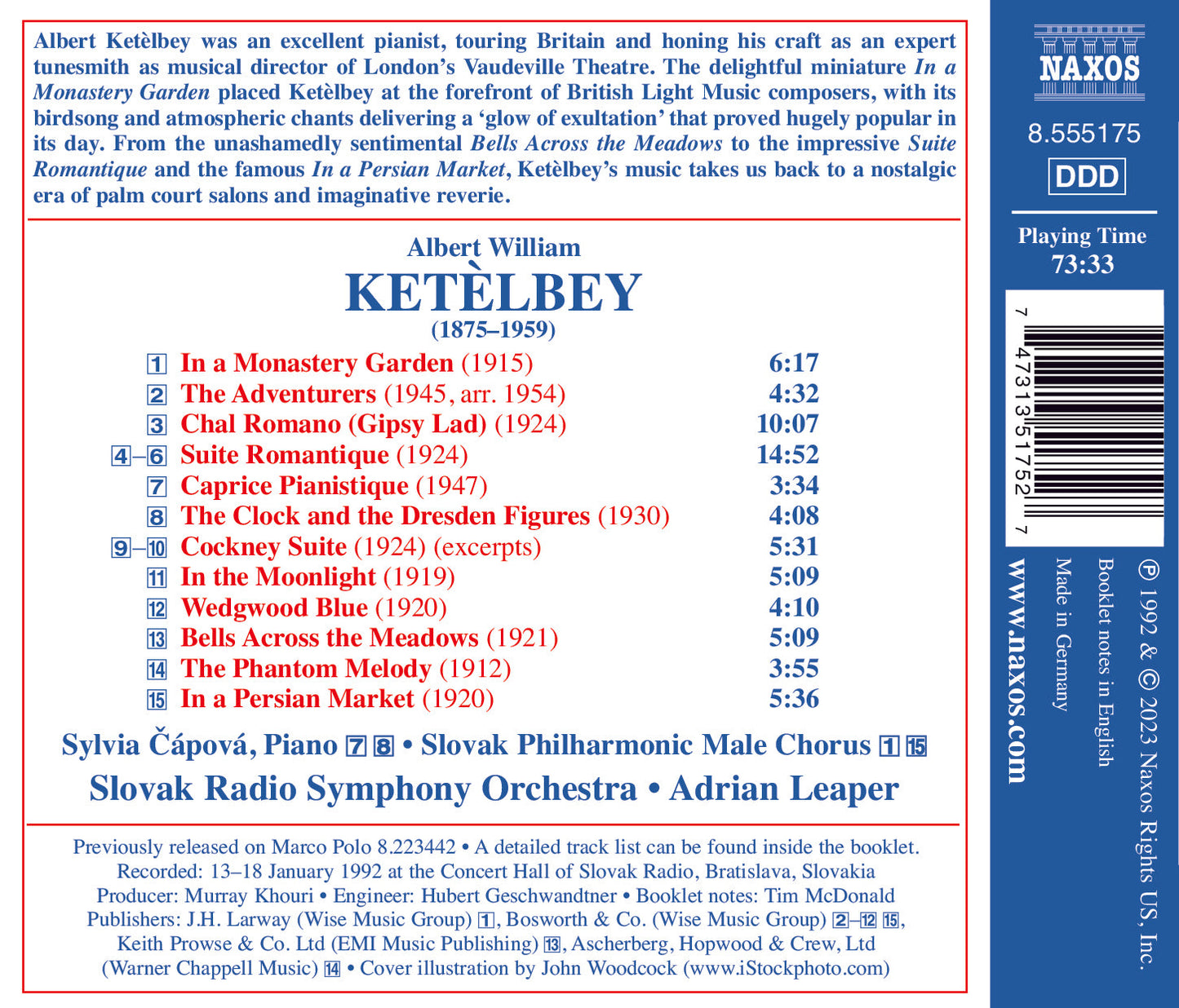 Ketelbey: Bells Across The Meadows; In A Monastery Garden; I