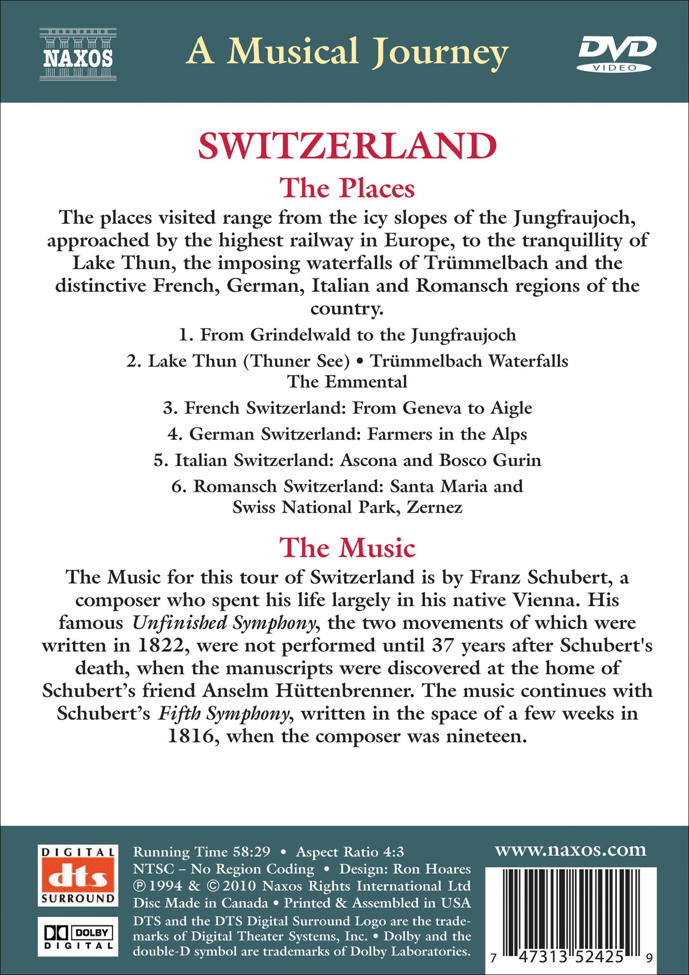 Switzerland: Mountains, Lakes, and Waterfalls
