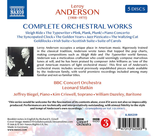 Complete Orchestral Works / Leroy Anderson