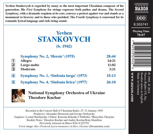 Stankovych: Symphonies Nos. 1, 2 & 4