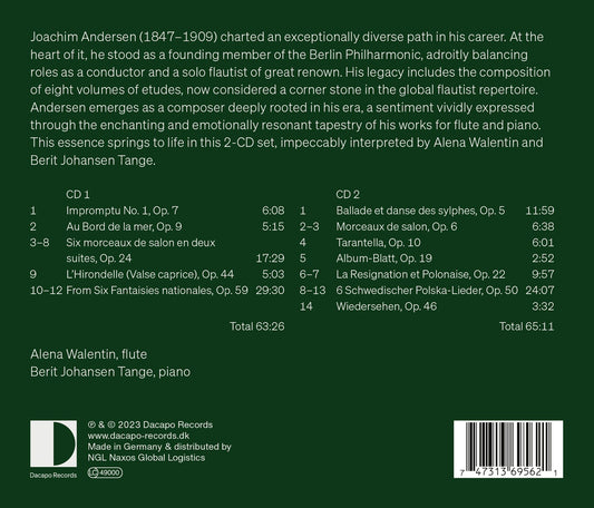 Andersen: Works For Flute & Piano Alena Walentin, Berit Johansen Tange