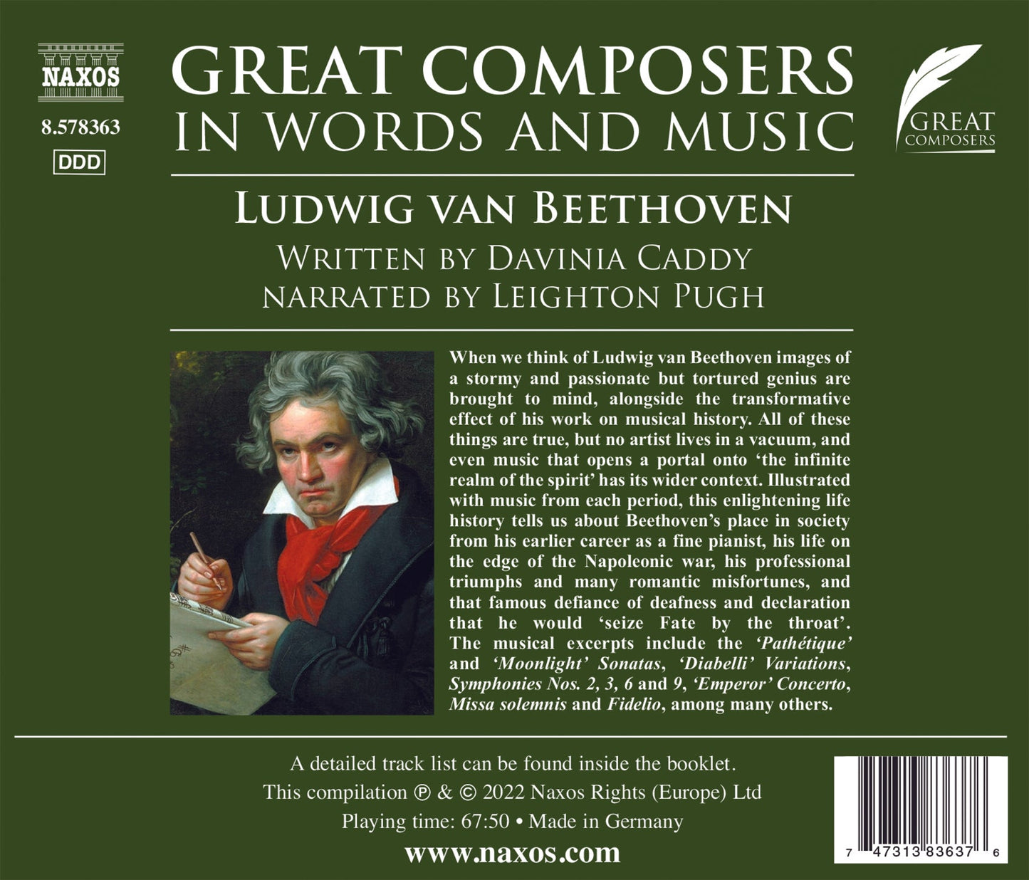 Beethoven: Great Composers In Words & Music Various