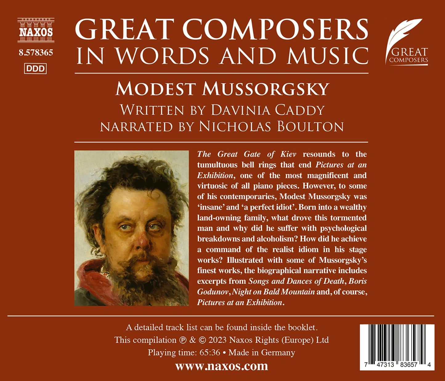 Mussorgsky: Great Composers in Words & Music
