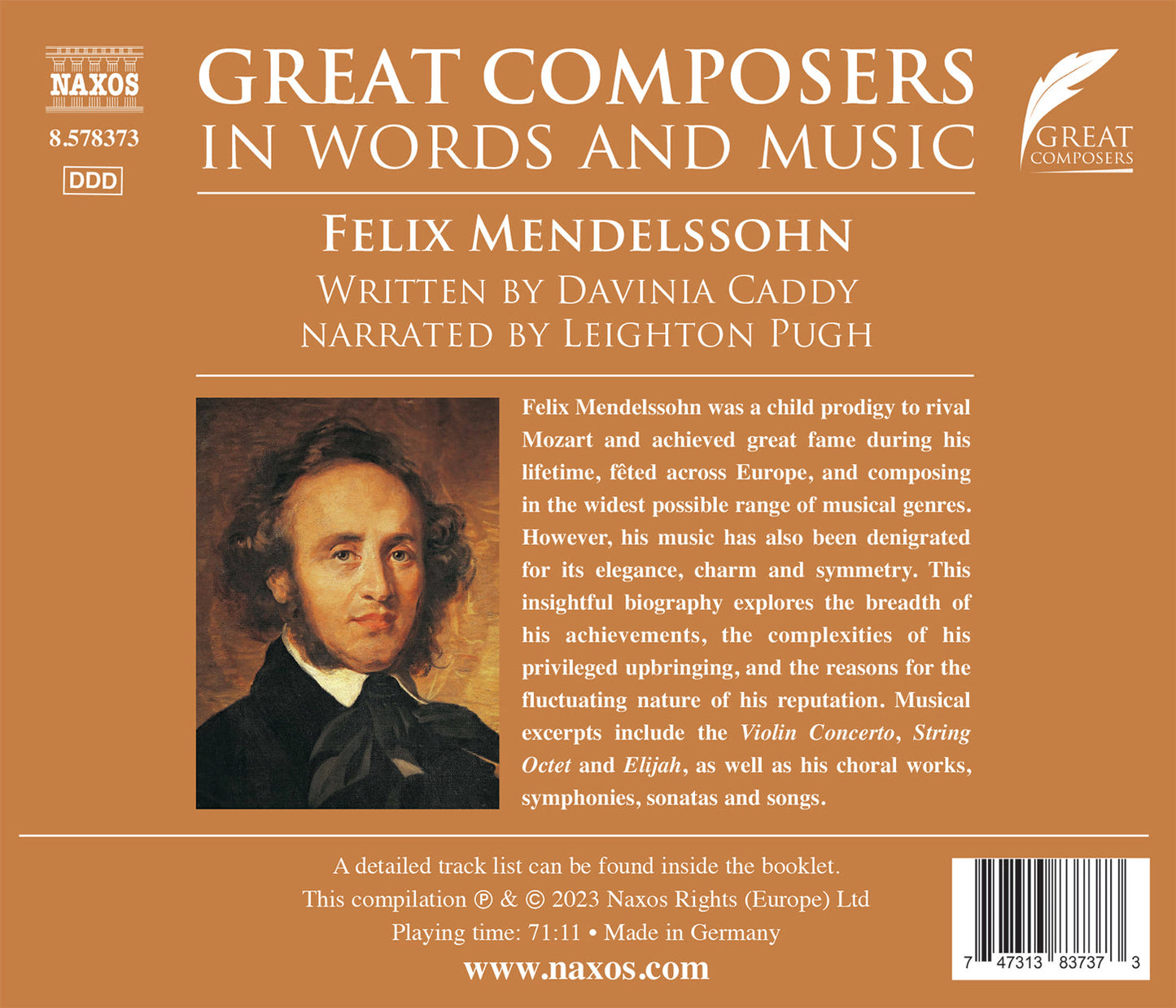 Mendelssohn: Great Composers in Words & Music