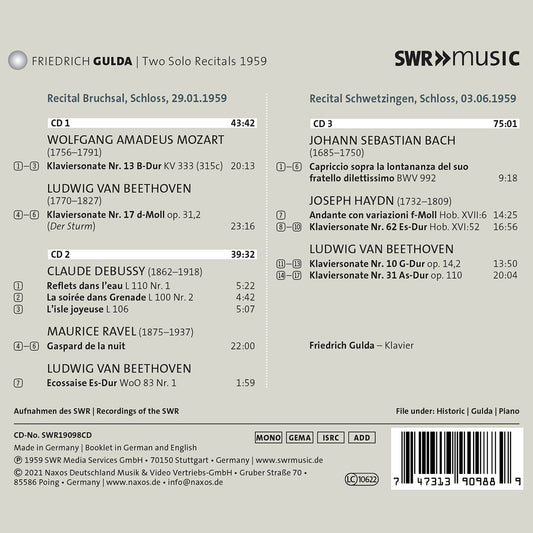 Friedrich Gulda: Two Recitals 1959