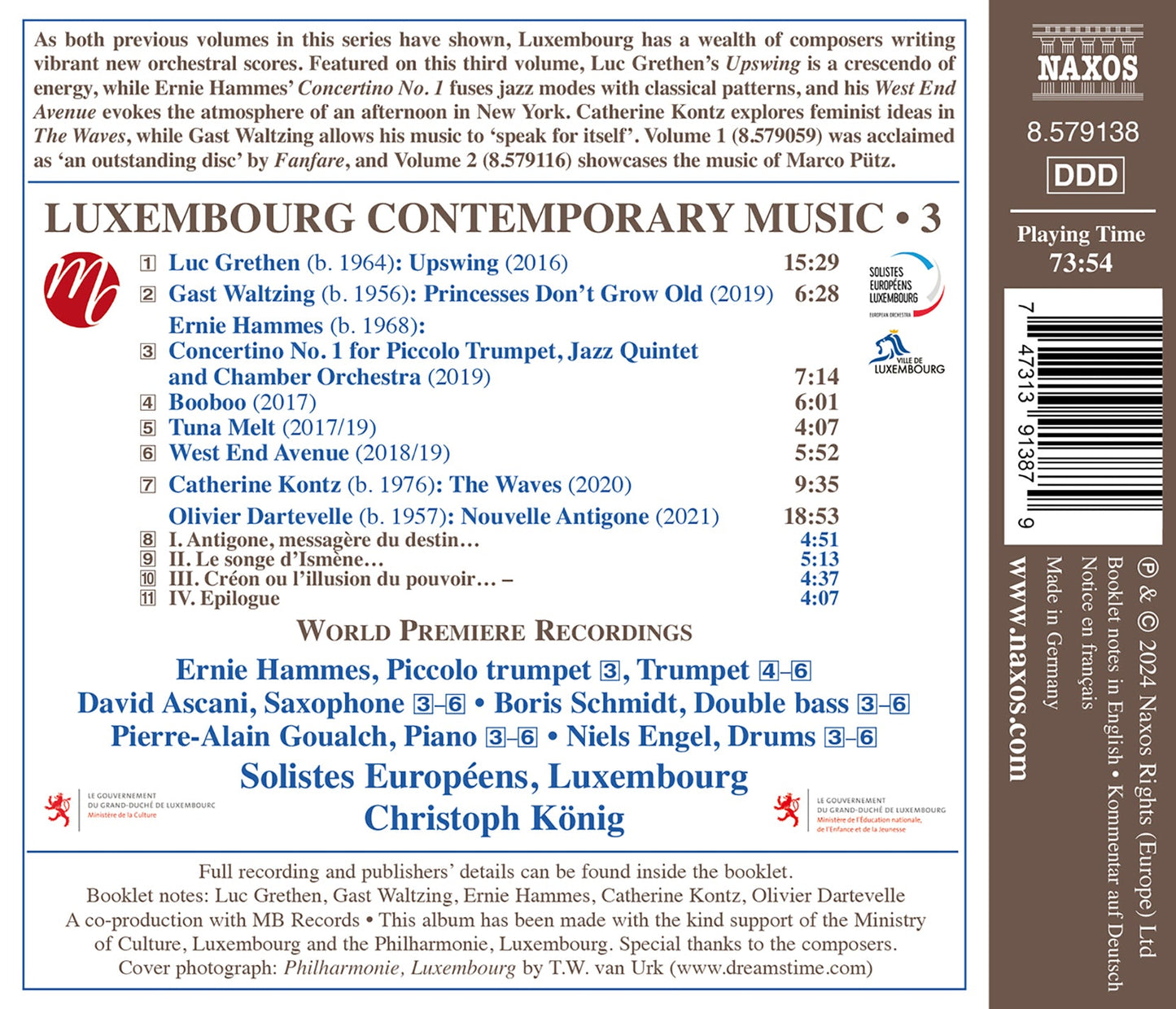 Luxembourg Contemporary Music, Vol. 3