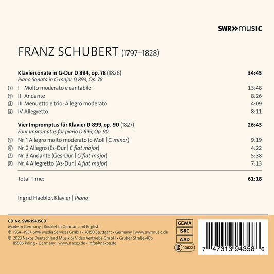 Ingrid Haebler Plays Schubert