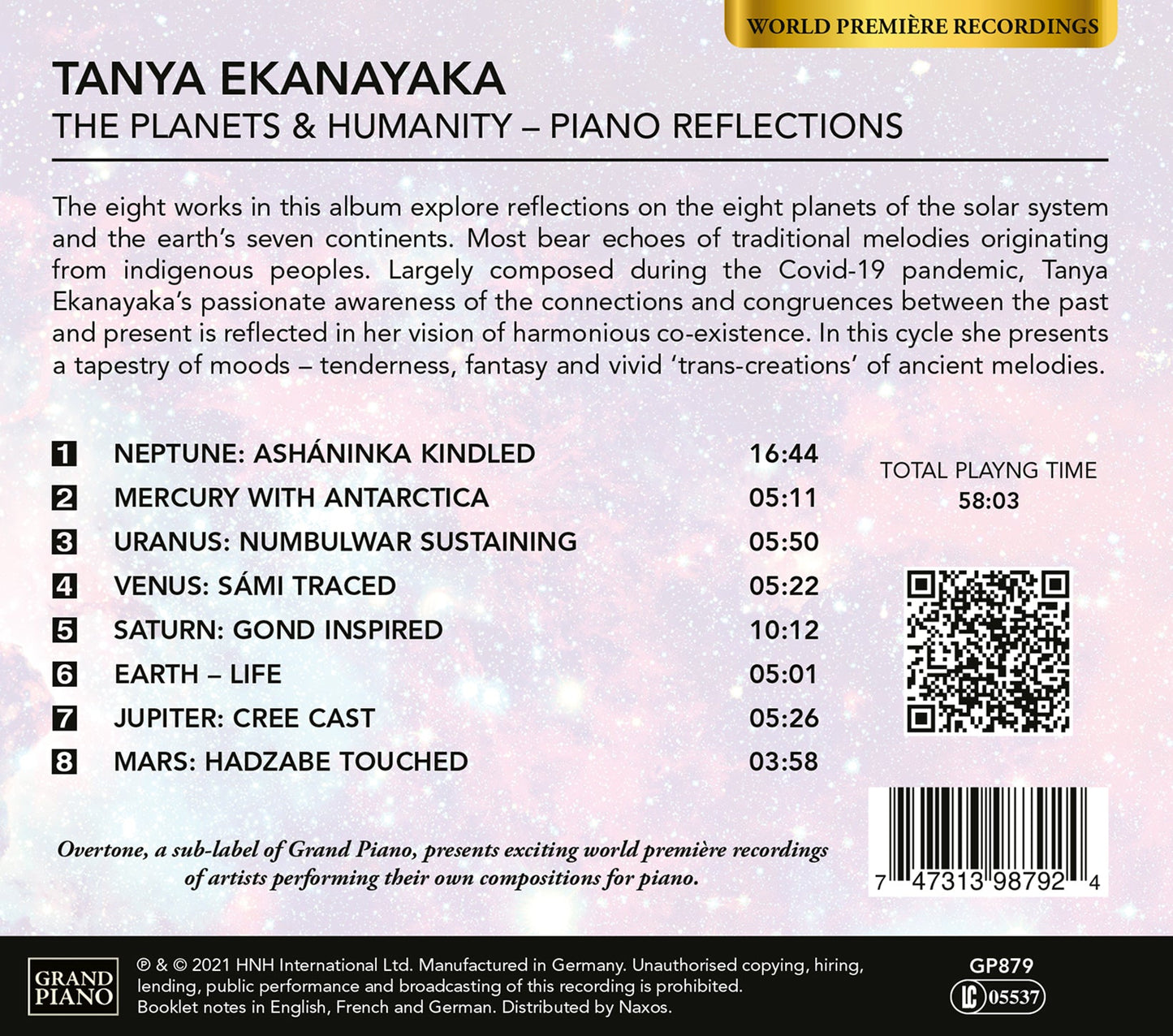 Ekanayaka: The Planets & Humanity: Piano Reflections