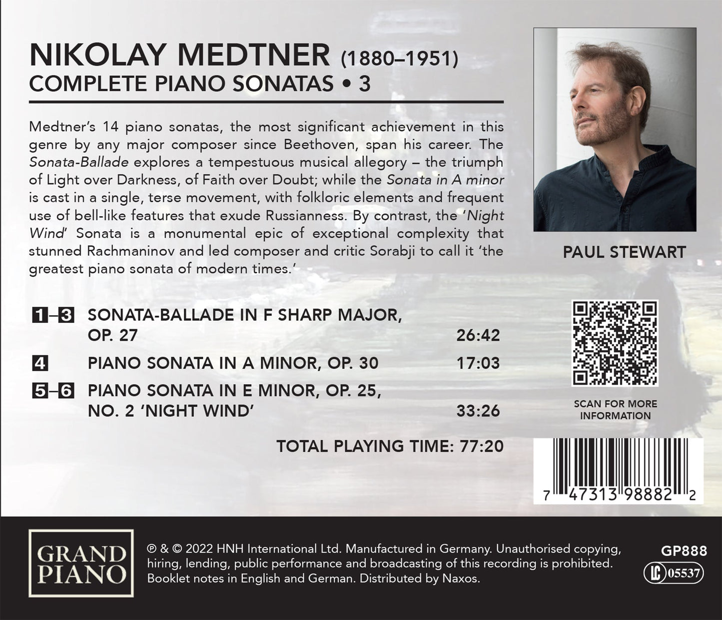 Medtner: Complete Piano Sonatas, Vol. 3