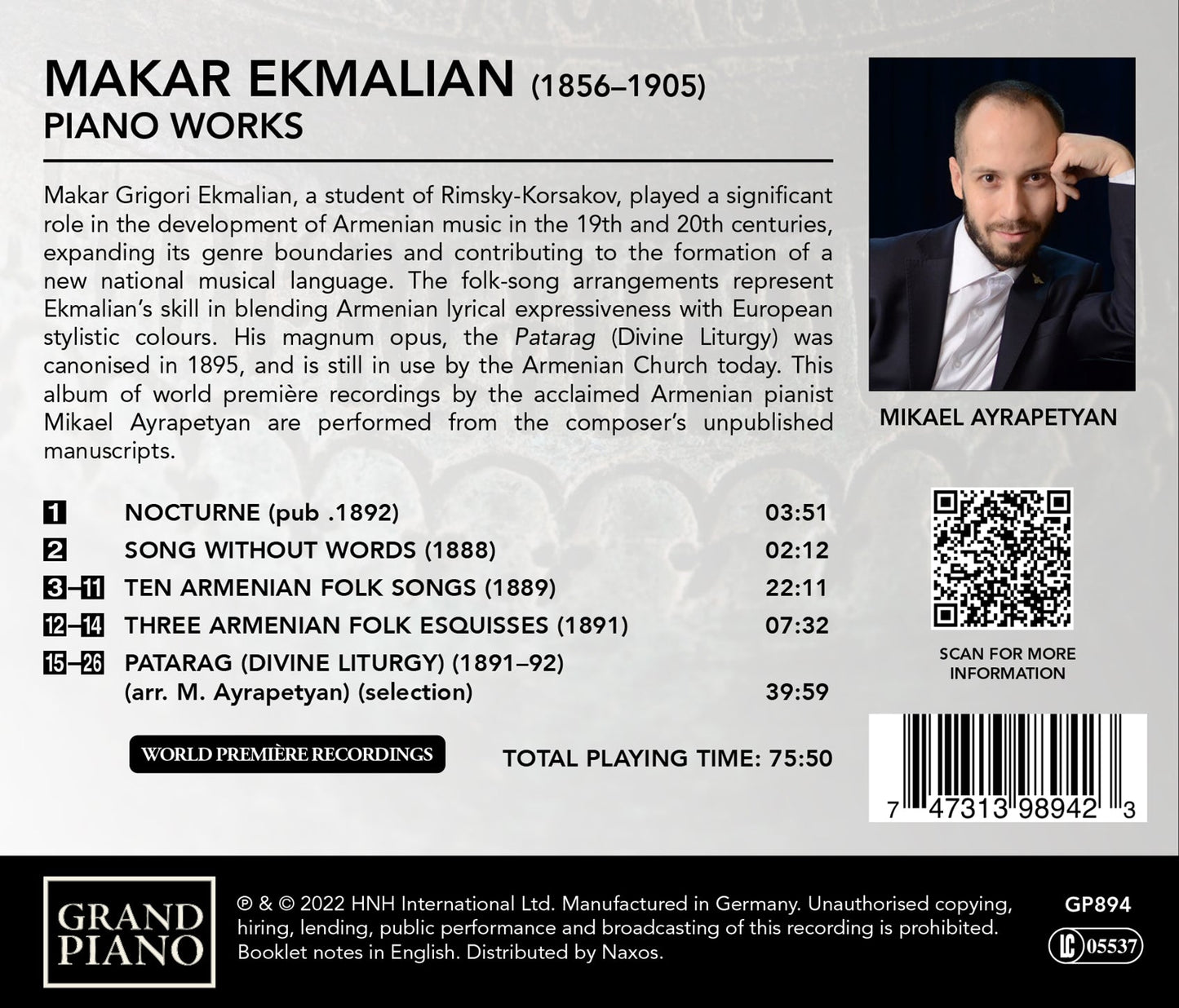 Ekmalian: Piano Works