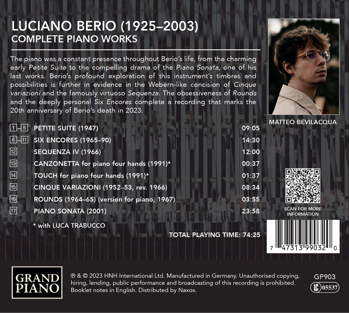 Berio: Complete Piano Works