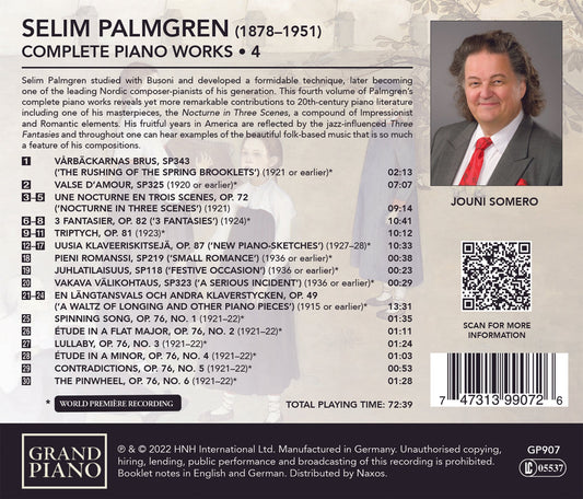 Palmgren: Complete Piano Works, Vol. 4