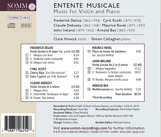 Entente Musicale - Music for Violin and Piano