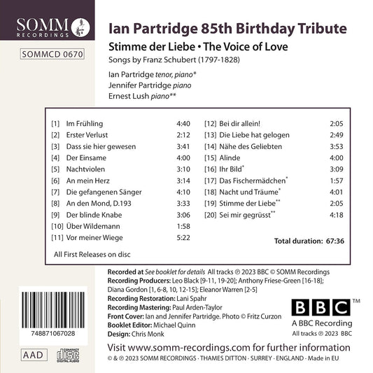 Ian Partridge 85Th Birthday Tribute - Stimme Der Liebe (The