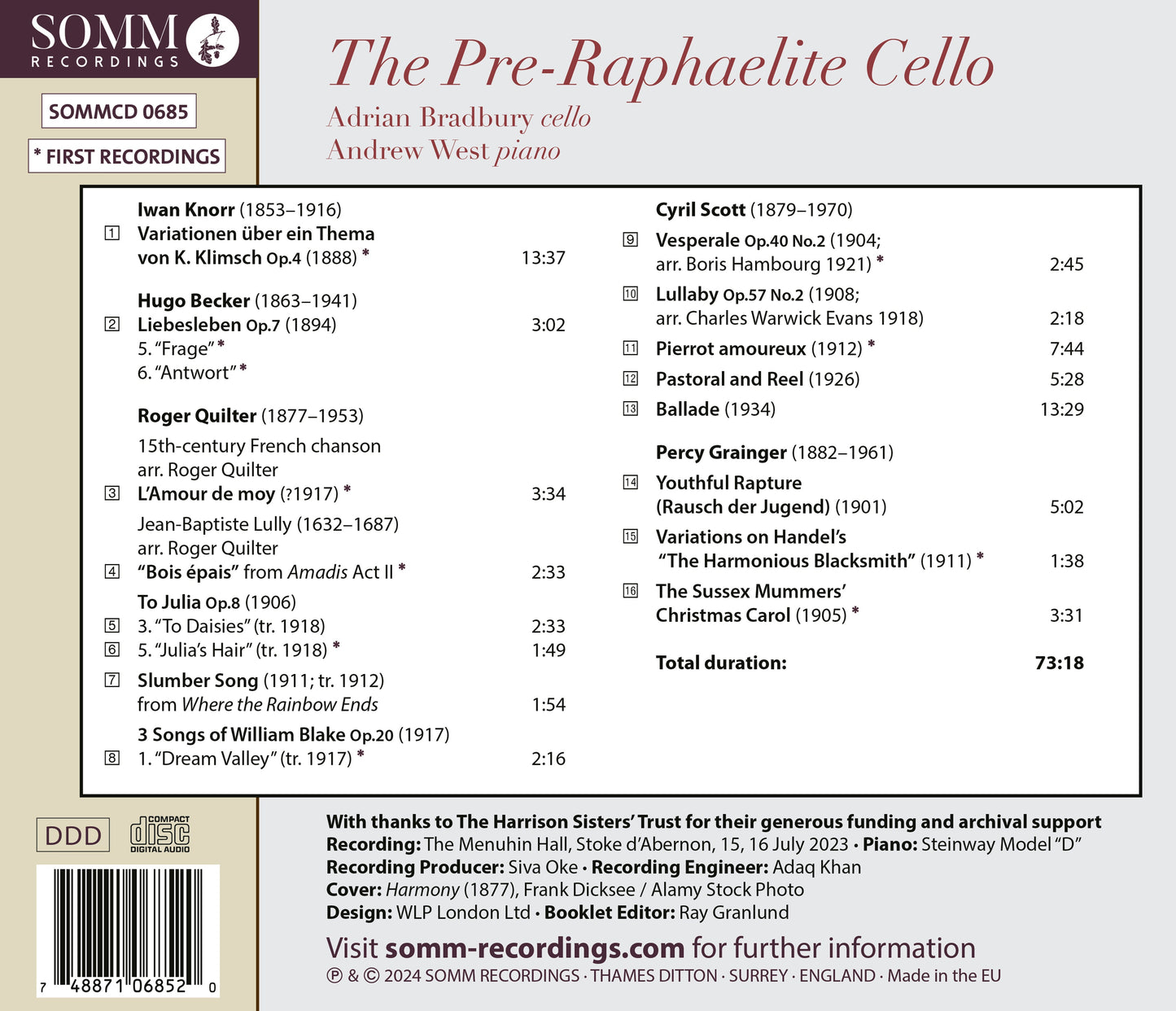 The Pre-Raphaelite Cello