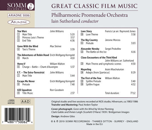 Great Classic Film Music Philharmonic Promenade Orchestra, Sutherland
