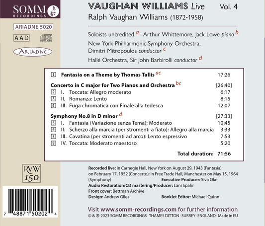 Vaughan Williams Live, Vol. 4