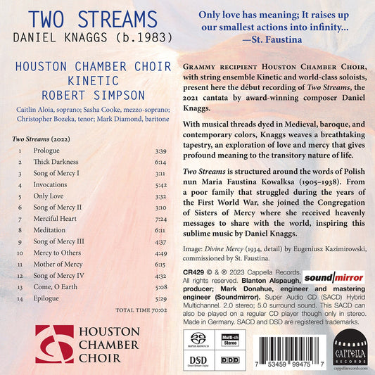 Knaggs: Two Streams Houston Chamber Choir, Kinetic, Robert Simpson