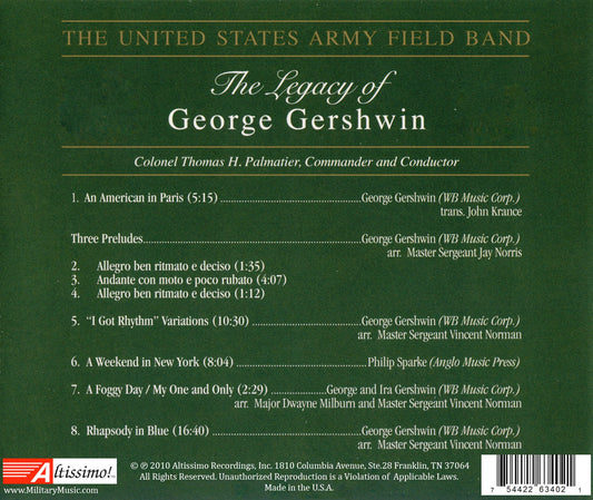 LEGACY OF GEORGE GERSHWIN