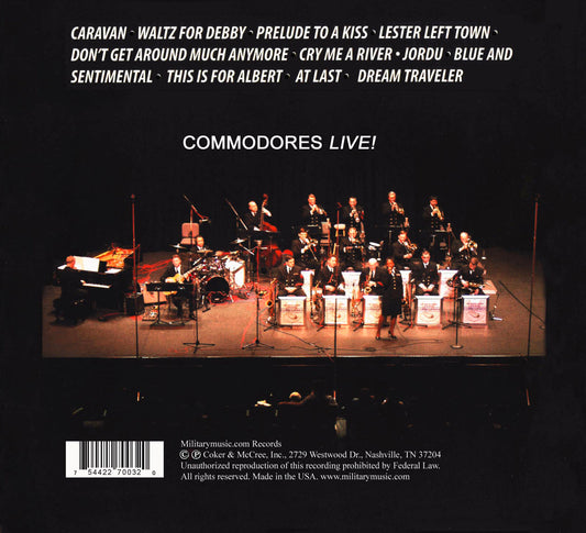 COMMODORES JAZZ ENSEMBLE: Commodores Live!