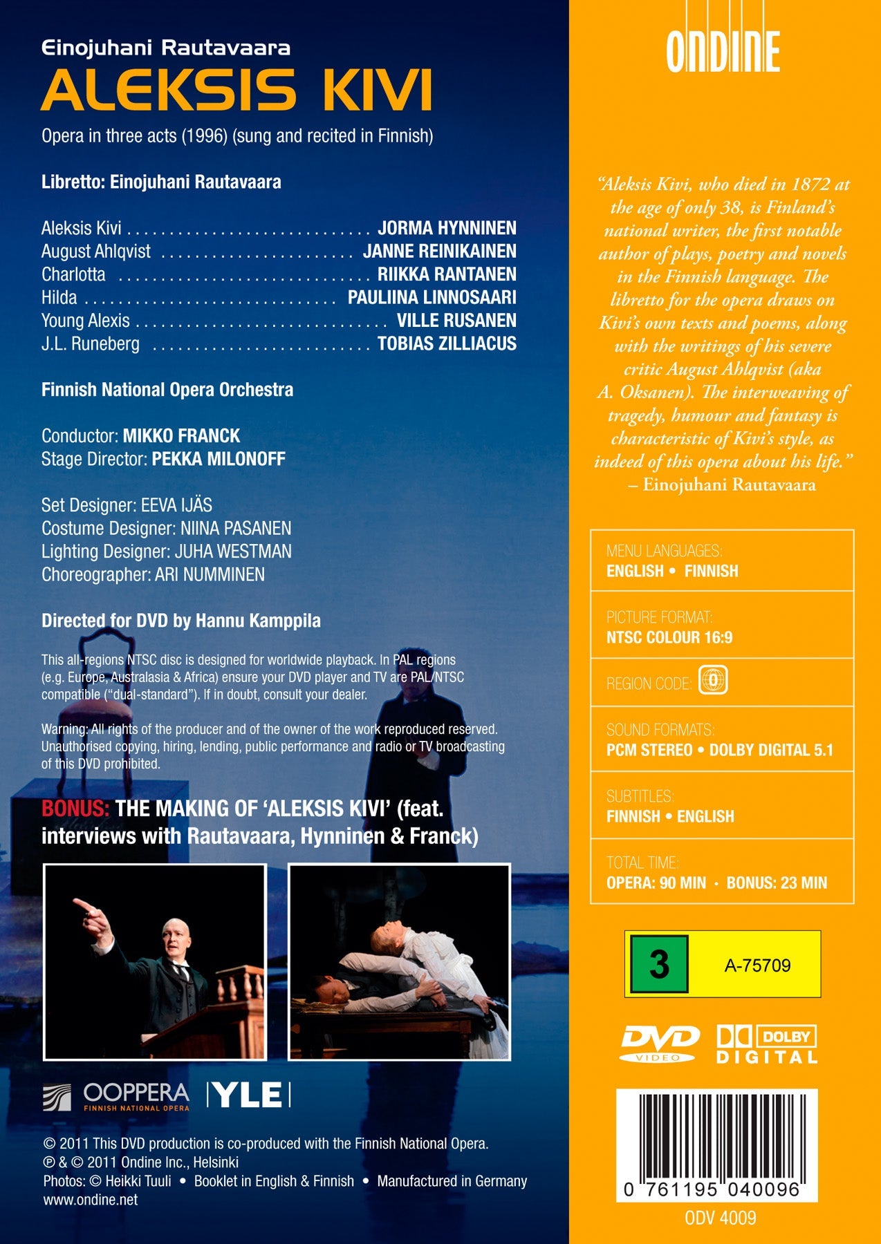 Rautavaara: Aleksis Kivi