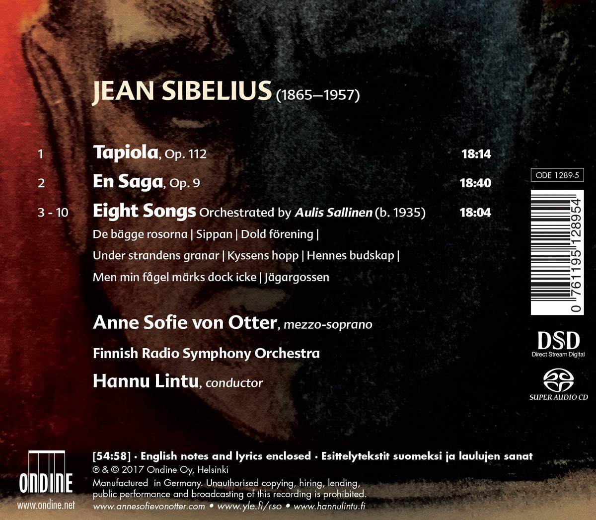 Sibelius: Tapiola, En saga & Songs