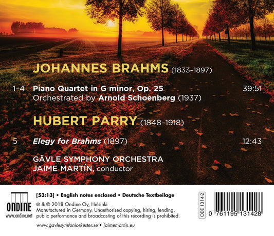 Brahms: Piano Quartet in G Minor (Orch. A. Schoenberg) - Par