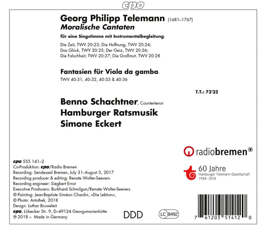 Telemann: Moralische Cantaten
