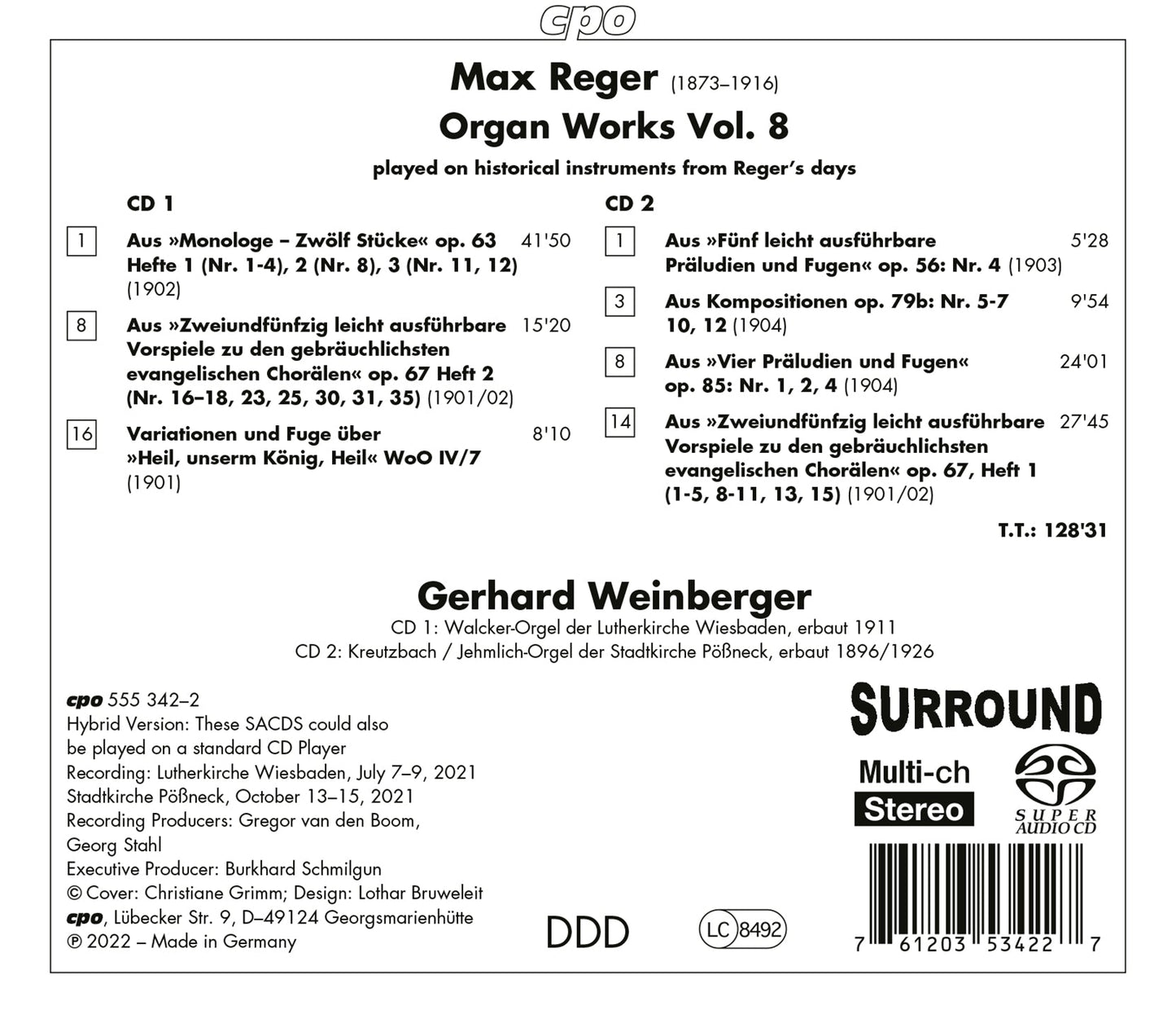 Organ Works, Vol. 8