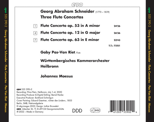 Schneider: Three Flute Concertos