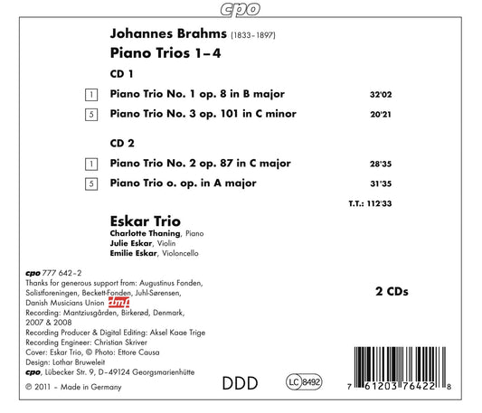 Brahms: Piano Trios