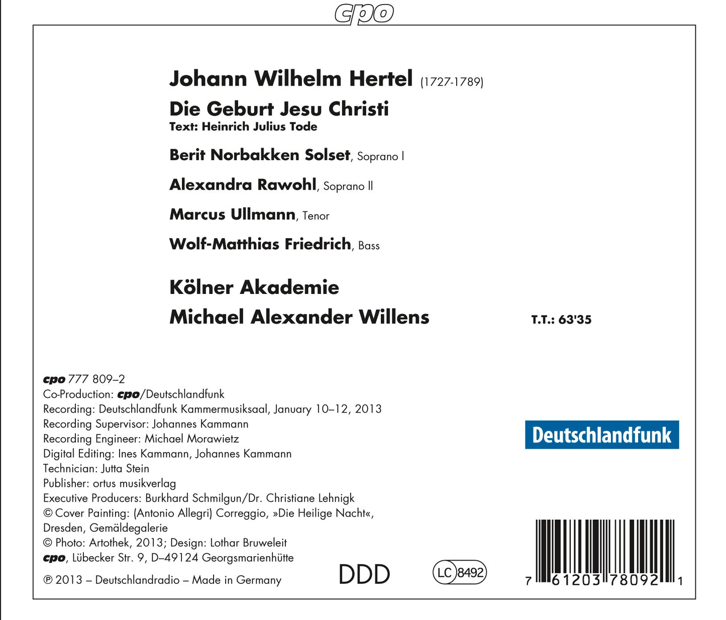 Hertel: Die Geburt Jesu Christi
