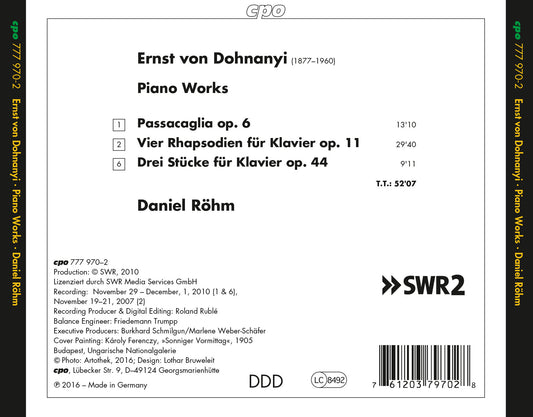 Dohnányi: Piano Works
