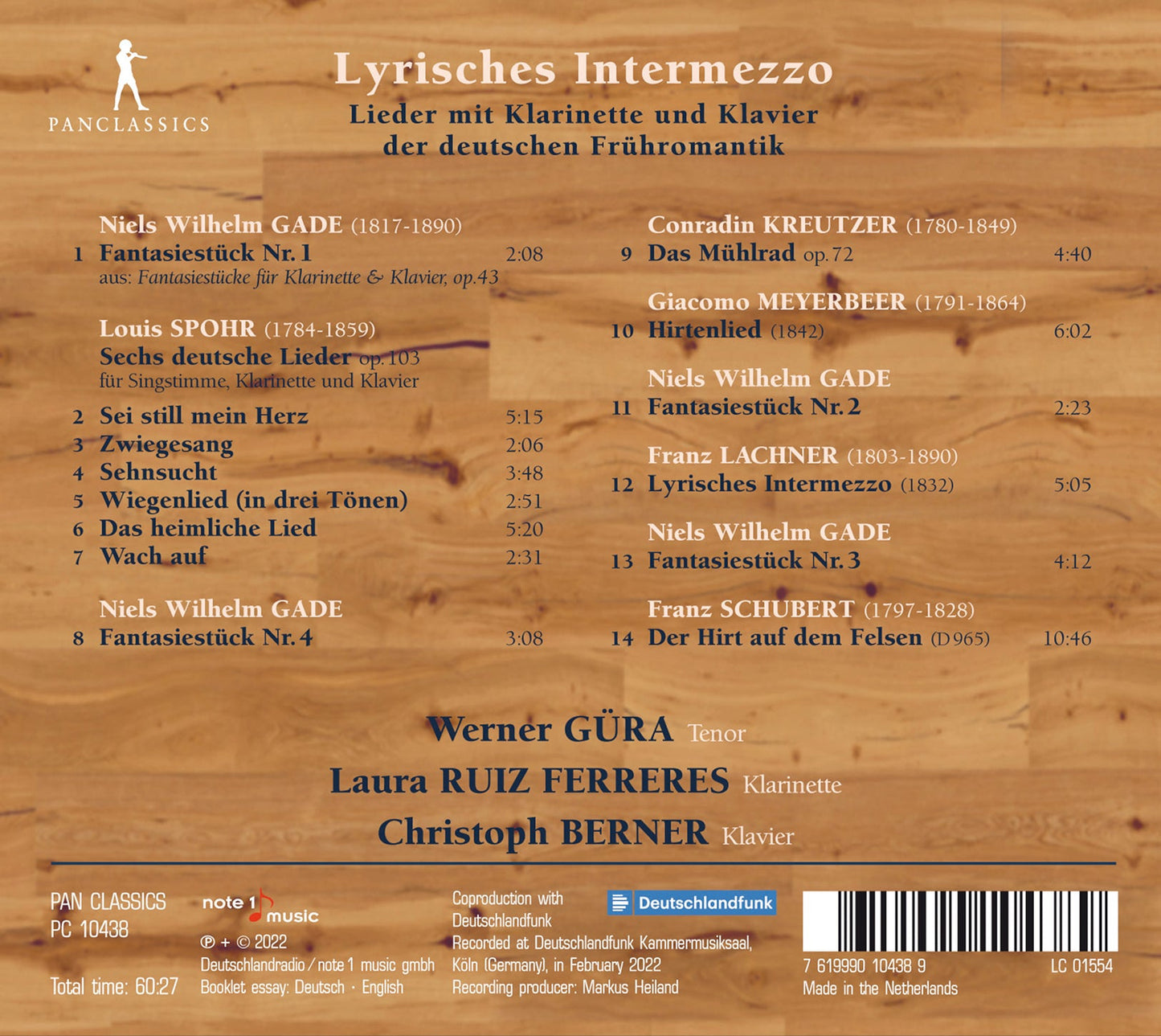 Meyerbeer, Schubert & Spohr: Lyrisches Intermezzo - Lieder d