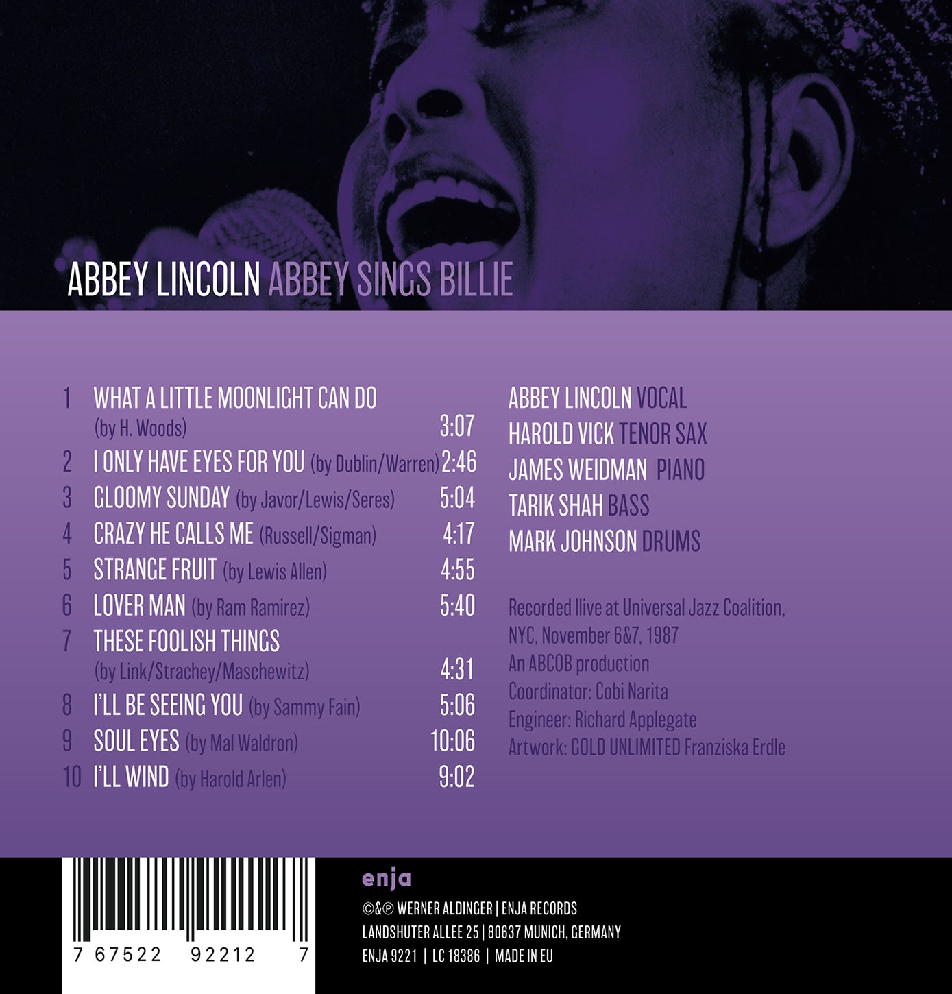 Abbey Sings Billie / Abbey Lincoln