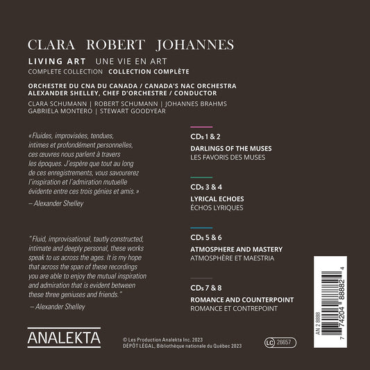 Clara, Robert, Johannes - Living Art (Complete Collection) Canada’S National Arts Centre Orchestra, Alexander Shelley