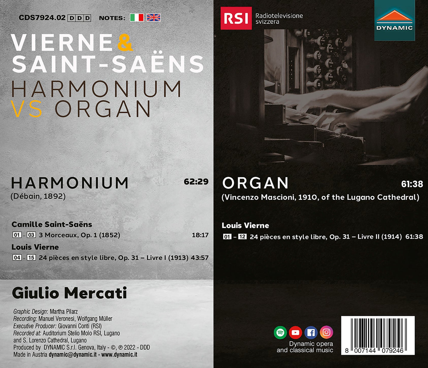 Vierne & Saint-Saens: Harmonium Vs. Organ