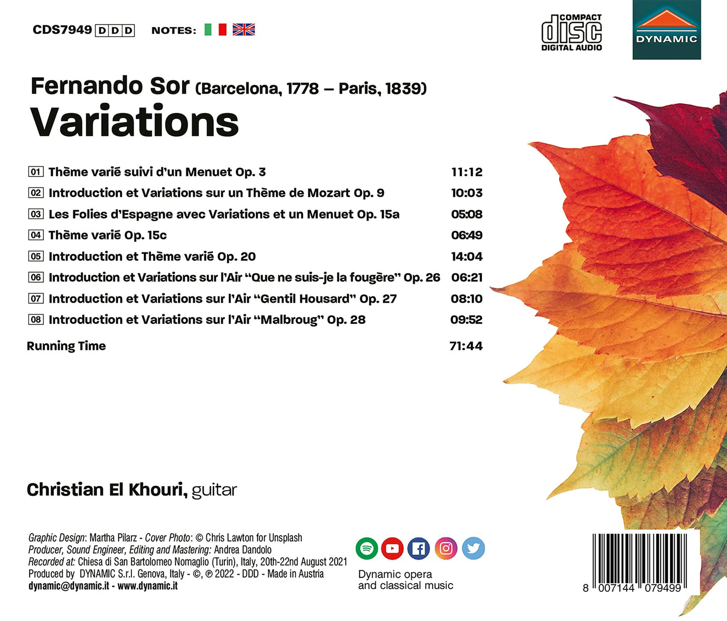 Sor: Variations