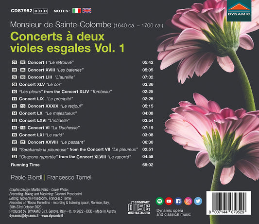Concerts a deux violes esgales, Vol. 1
