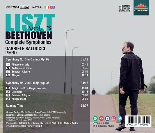 Liszt & Beethoven: Complete Symphonies, Vol. 3 Gabriele Baldocci