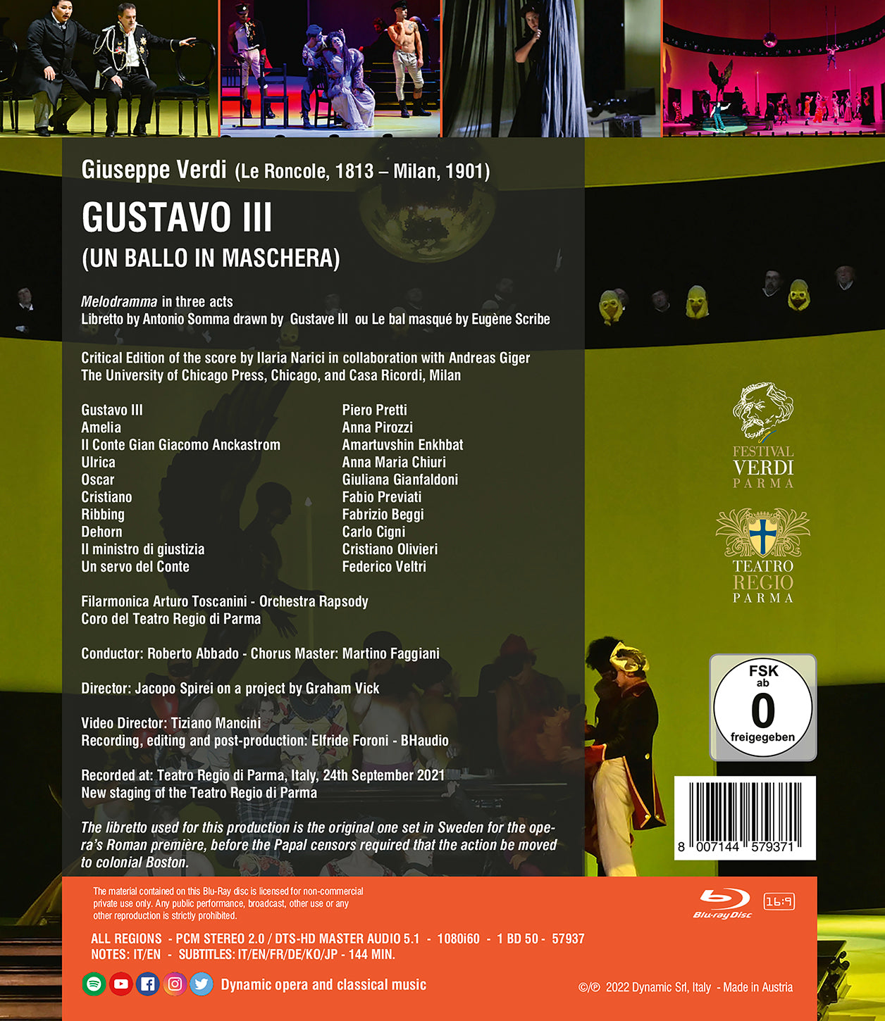 Verdi: Gustavo Iii (Un Ballo In Maschera)