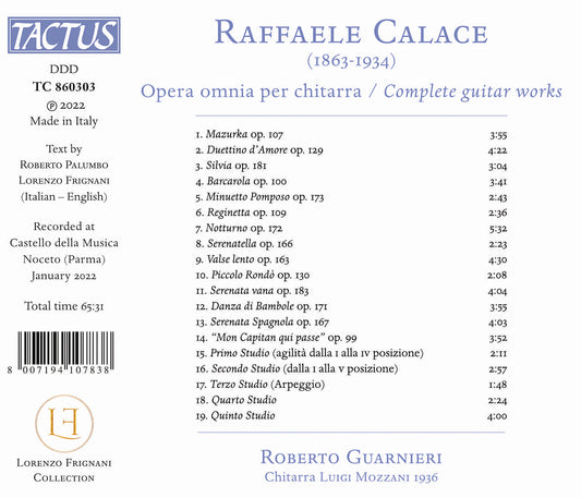 Calace: Complete Guitar Works