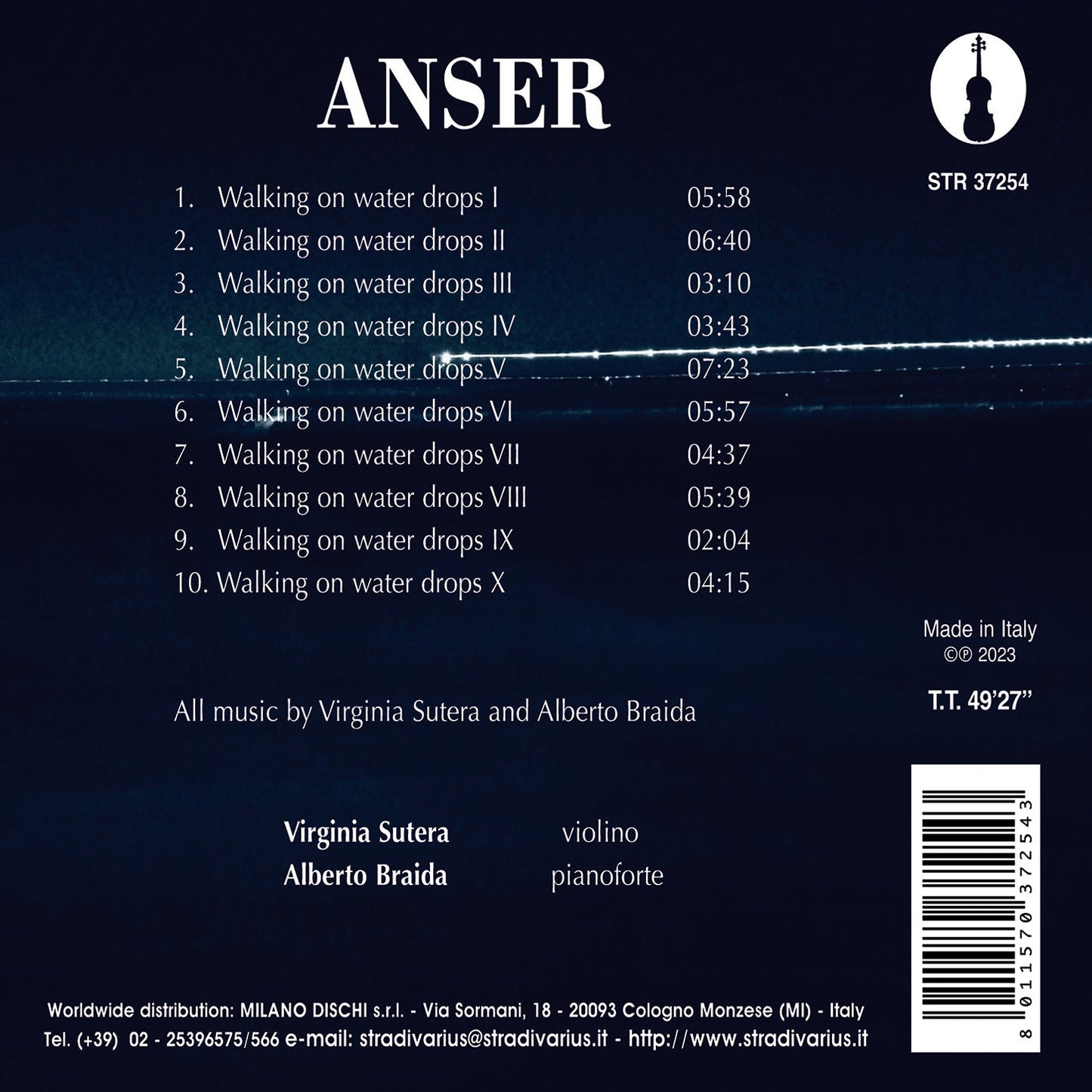 Walking on Water Drops / Anser