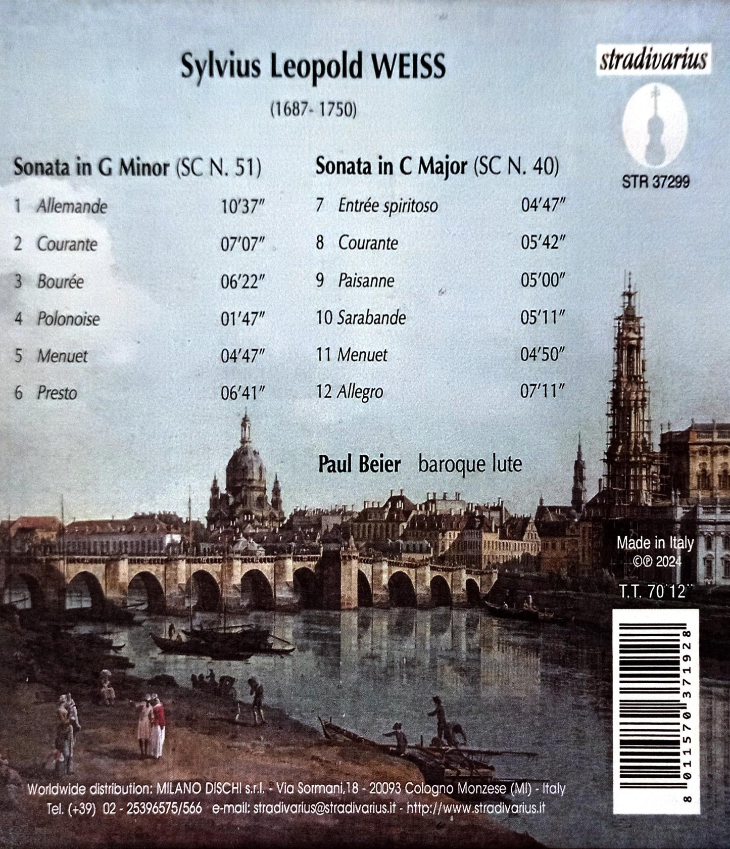 Weiss: Dresden Manuscript, Vol. 1 - Paul Beier