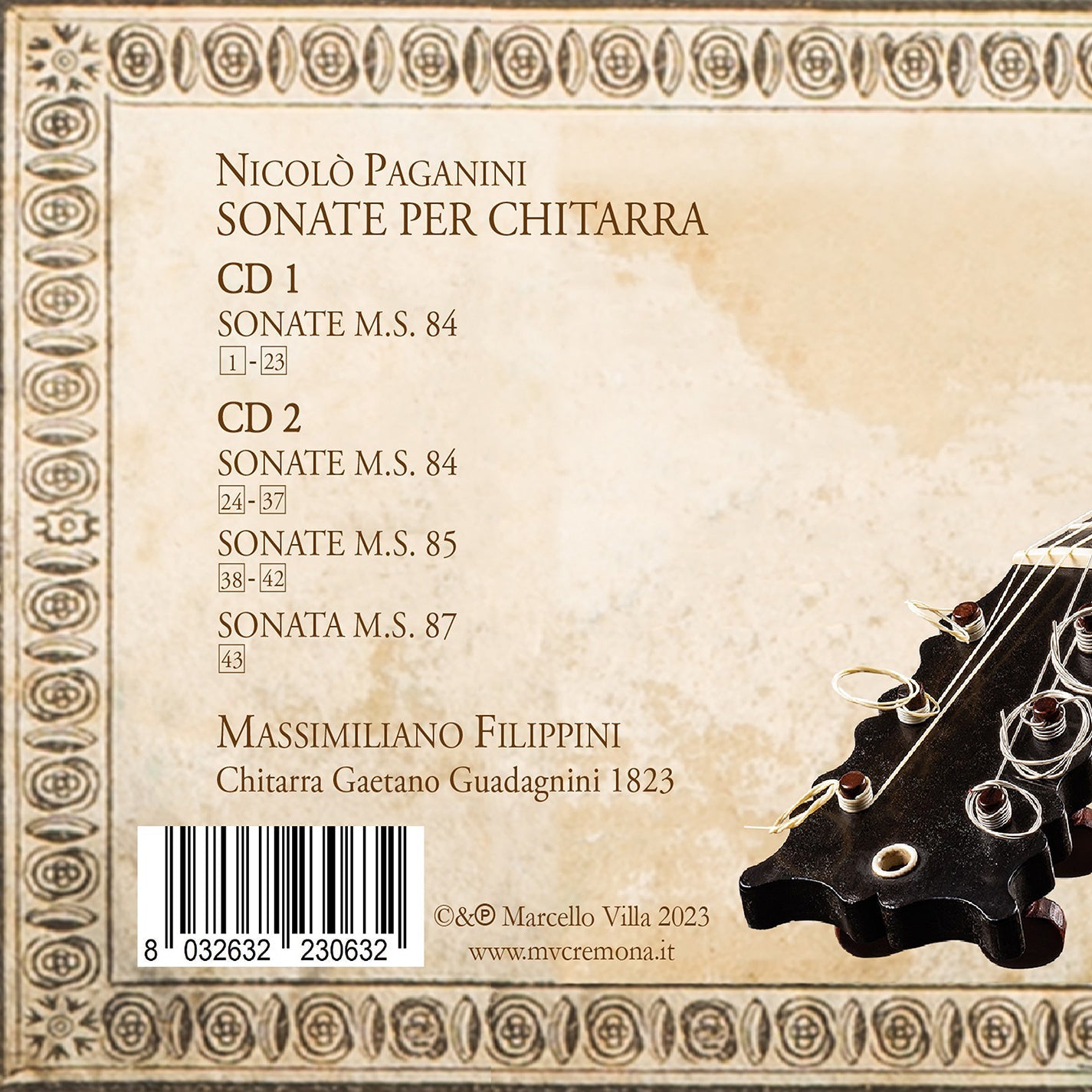 Paganini: Sonate Per Chitarra Massimiliano Filippini