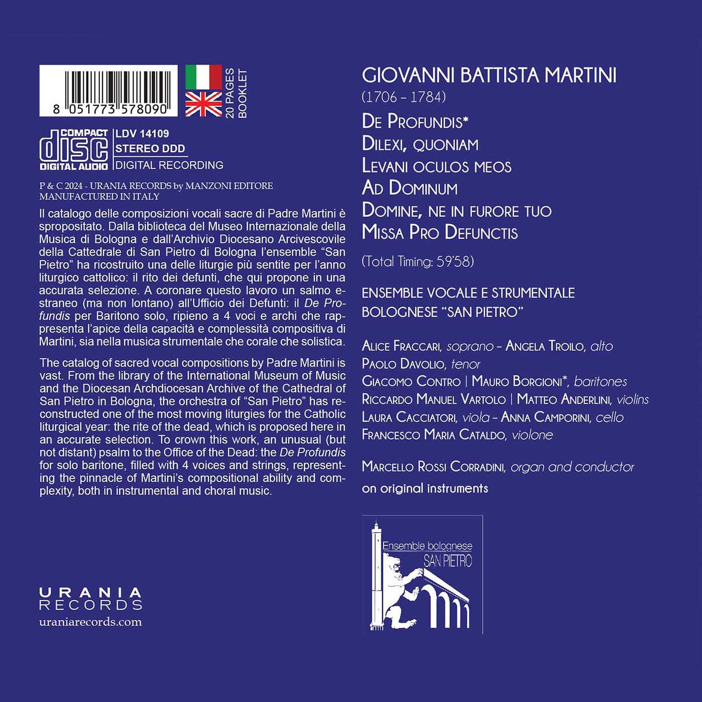 Martini: Pro Defunctis Ensemble Musicale San Pietro